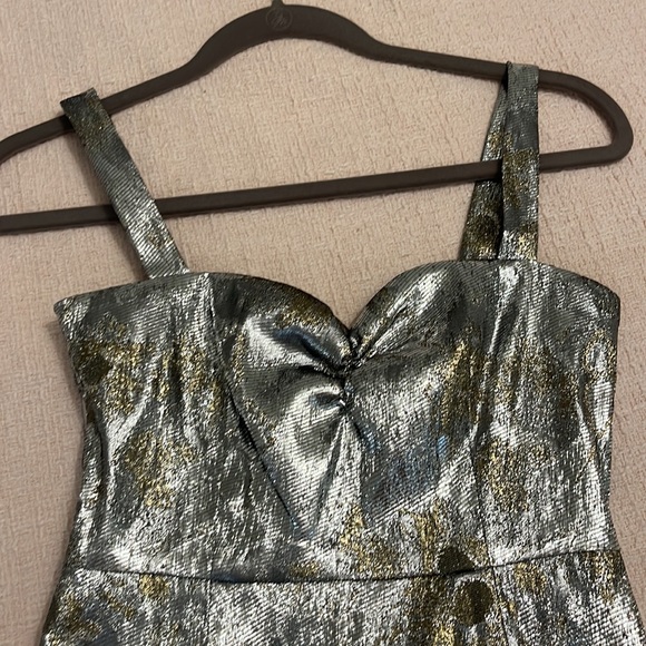 Silver dress Cynthia Rowley size 2 New - Picture 4 of 10